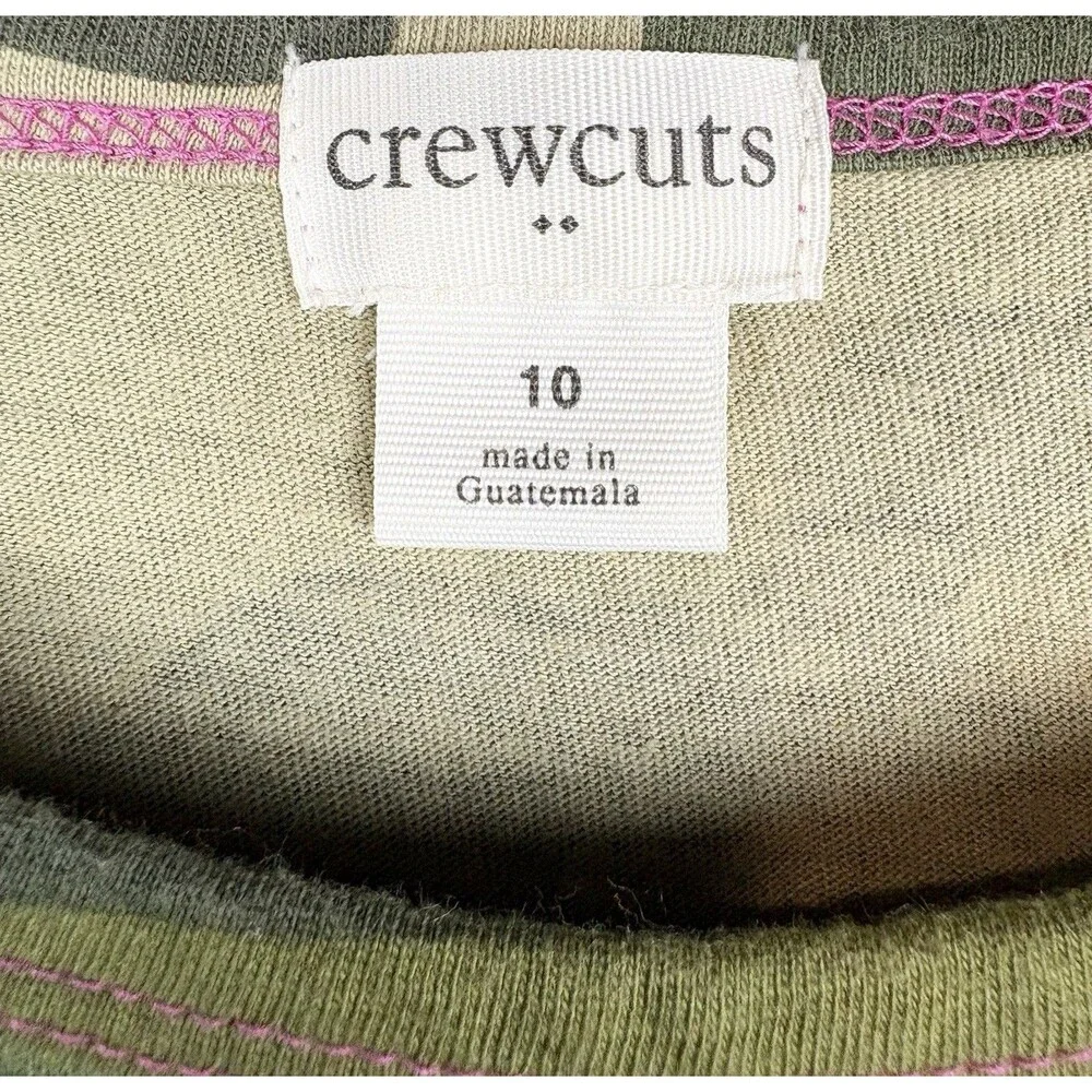 Crewcuts Dress Girls Sz 10 Army Camo Casual Green Sundress J.Crew